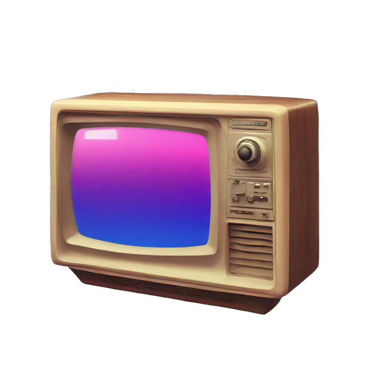Retro tv glitch glitchy screen glitched emoji
