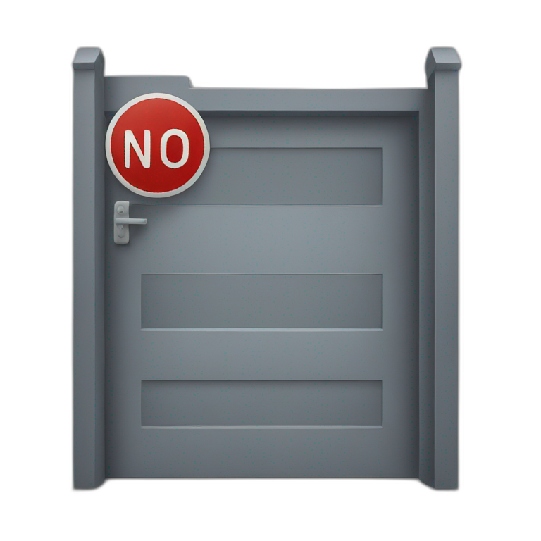 No enter sign emoji