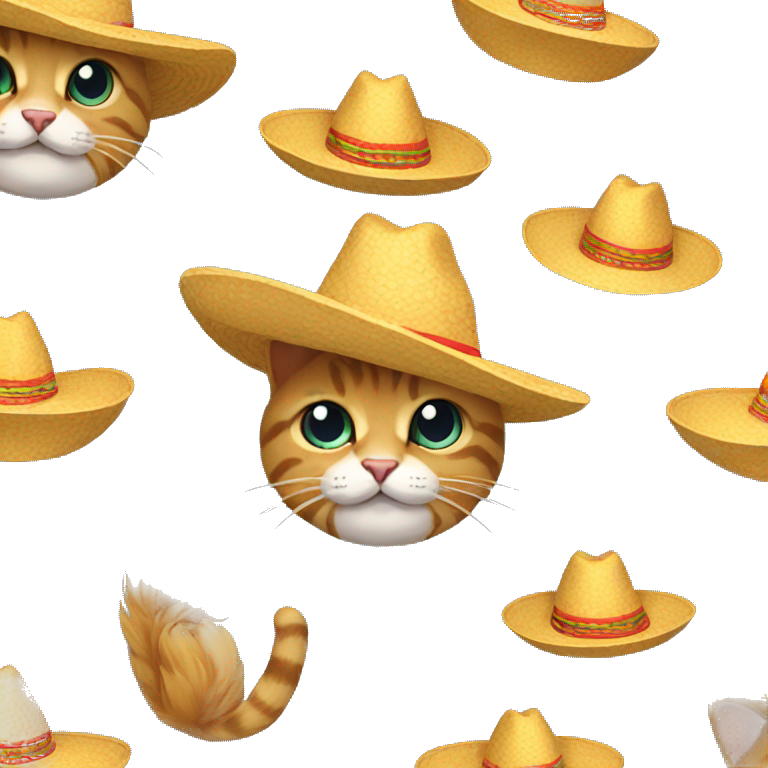 Gato con sombrero emoji