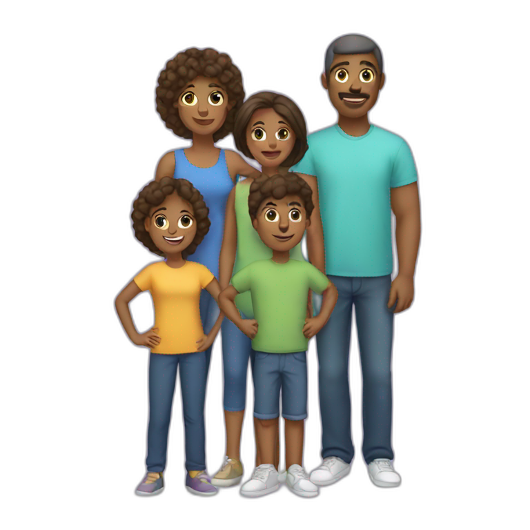 family-of-5 emoji