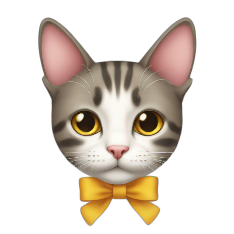 Cat cat ribbon emoji