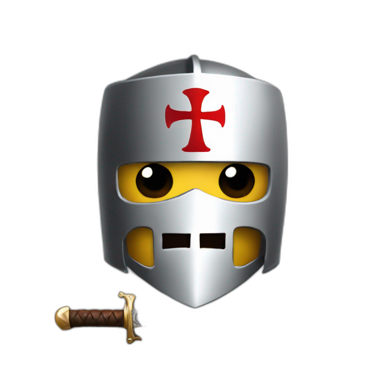 Knights Templar with sword emoji