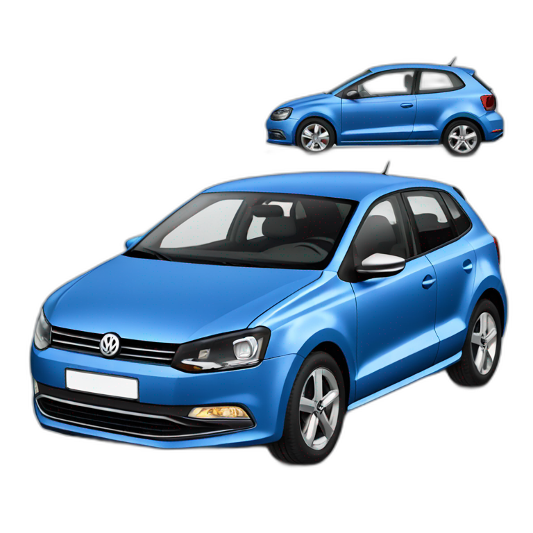Volkswagen blue polo 6 emoji