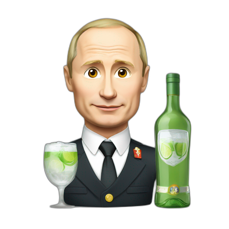 Putin drink vodka emoji