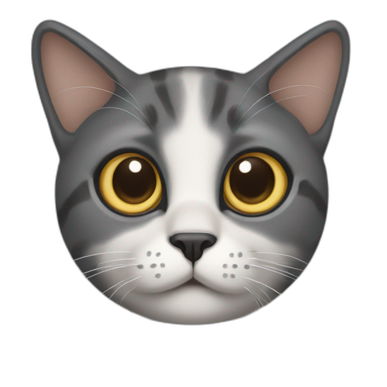 a cat with big eyes emoji