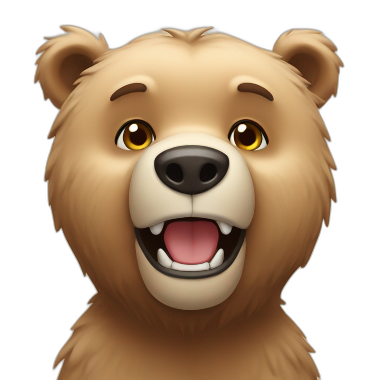 bear who say hello emoji
