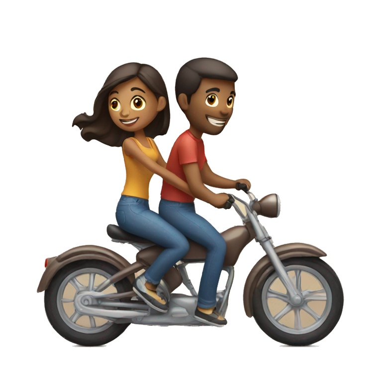 couple on a bike emoji