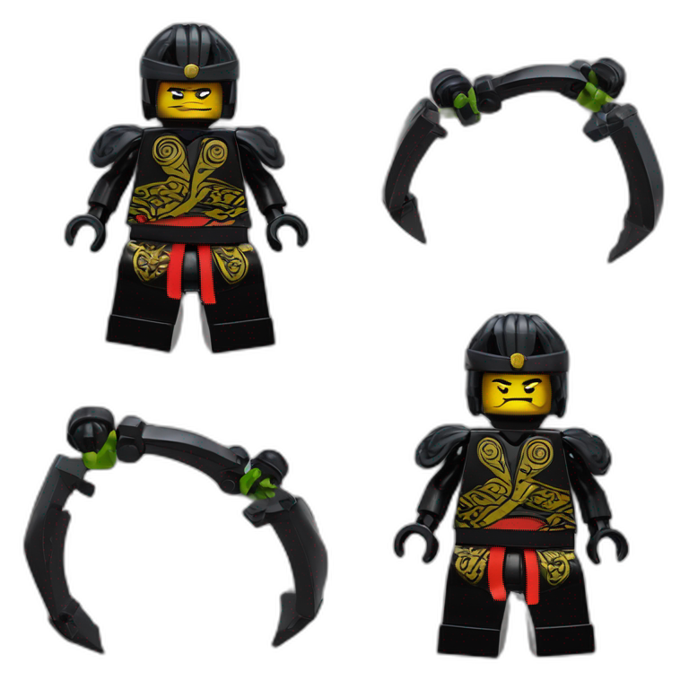 lego ninjago lord garmadon with 4 arms emoji