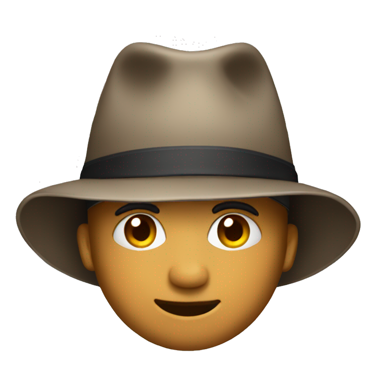 Classic hat emoji