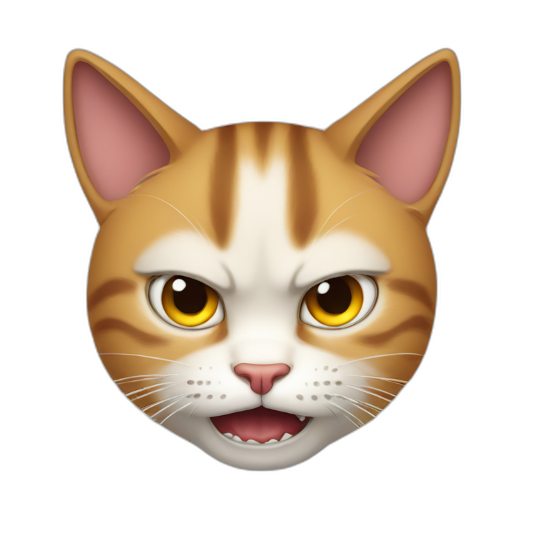 Tom cat angry with no teeth  emoji