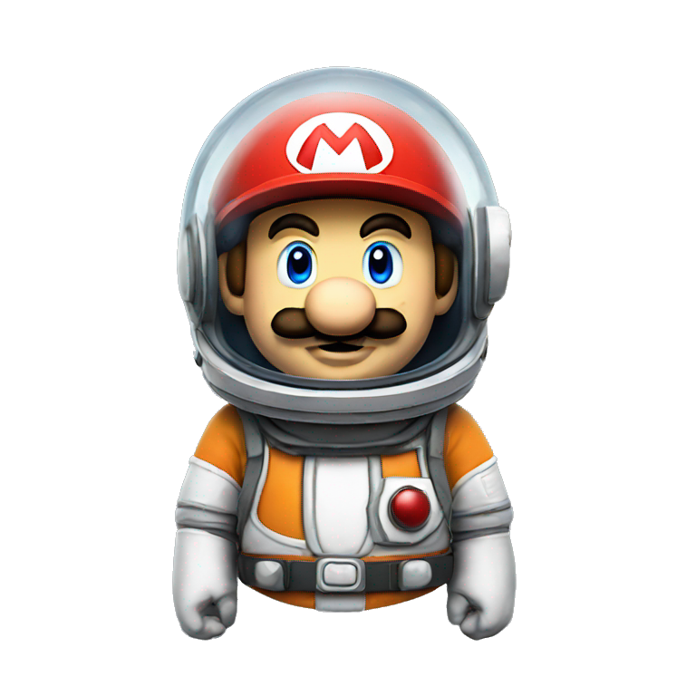 Mario in space emoji