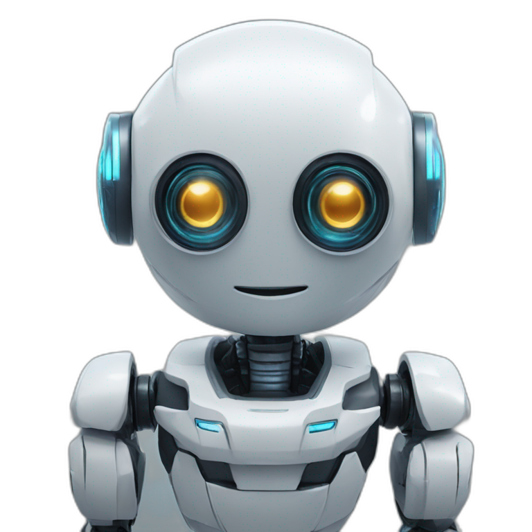 an ai investing video game robot emoji