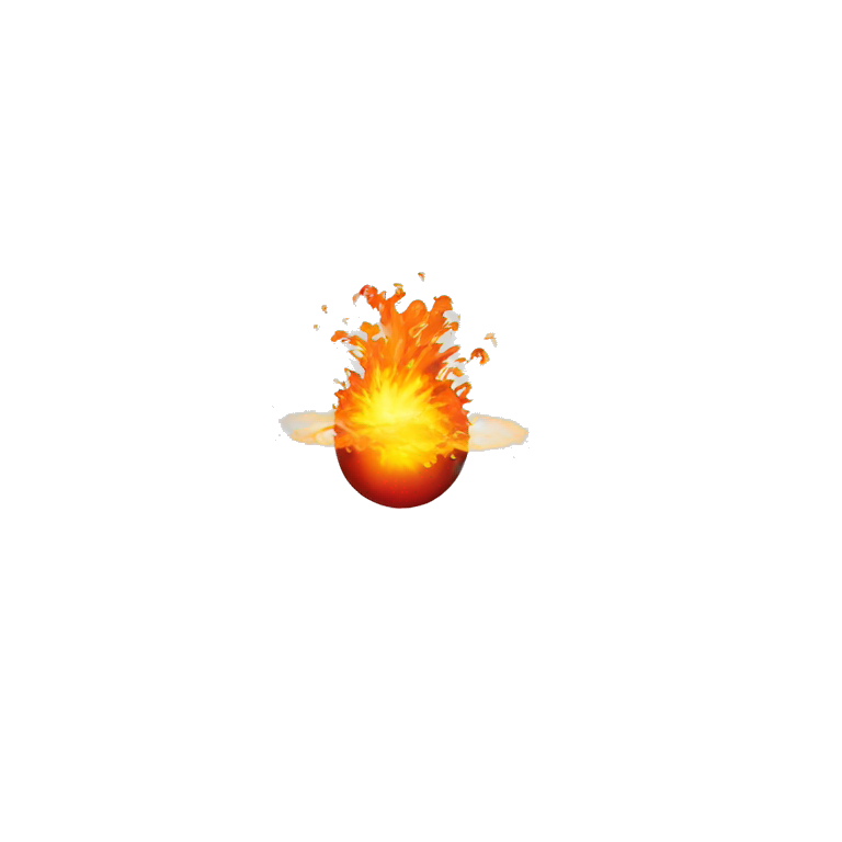 fireball flying through the air emoji