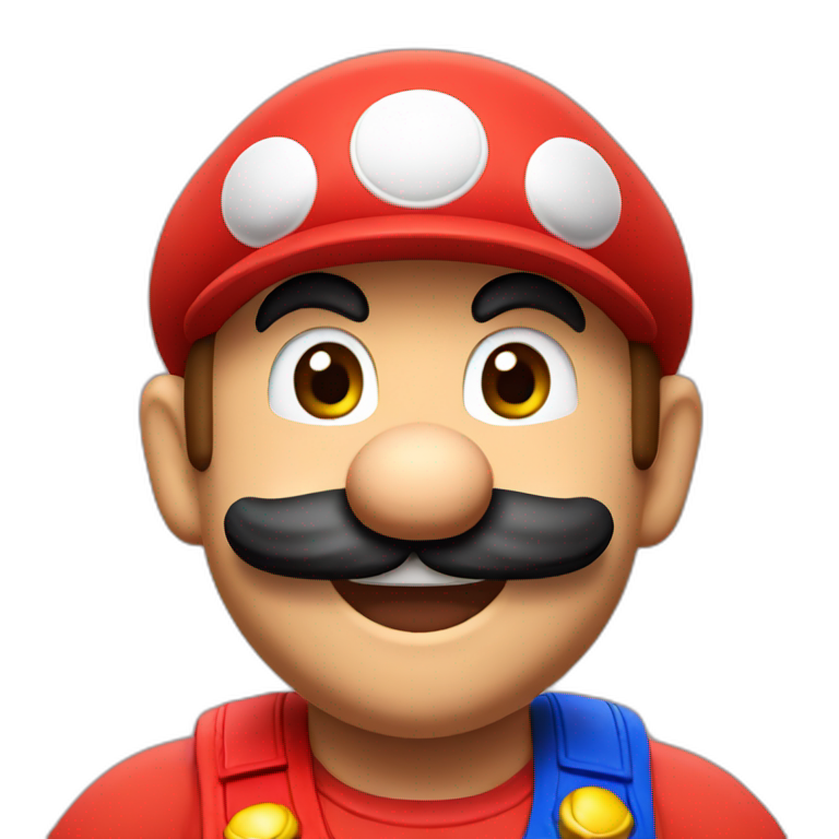 Super Mario with his red cap emoji