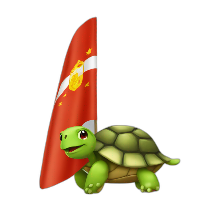 Turtle USSR flag emoji