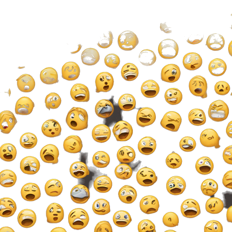 Emoji lought and crying emoji