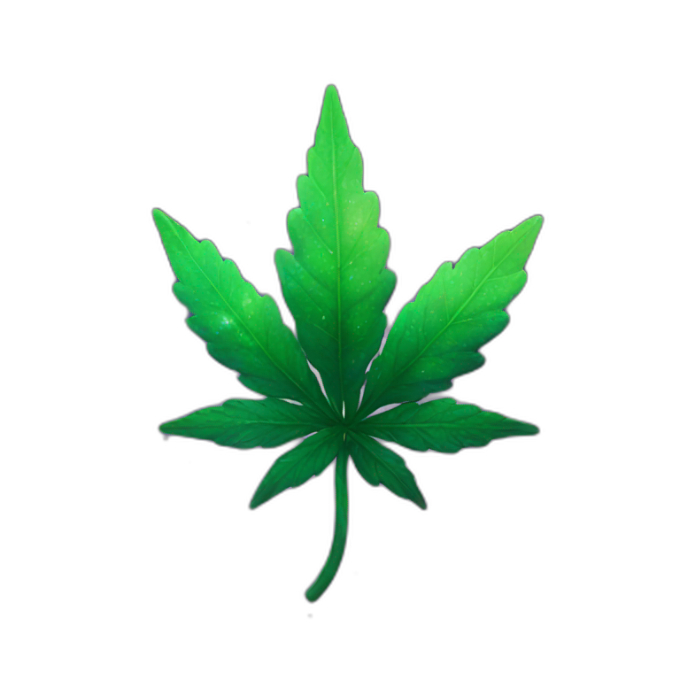 High weed galaxy  emoji