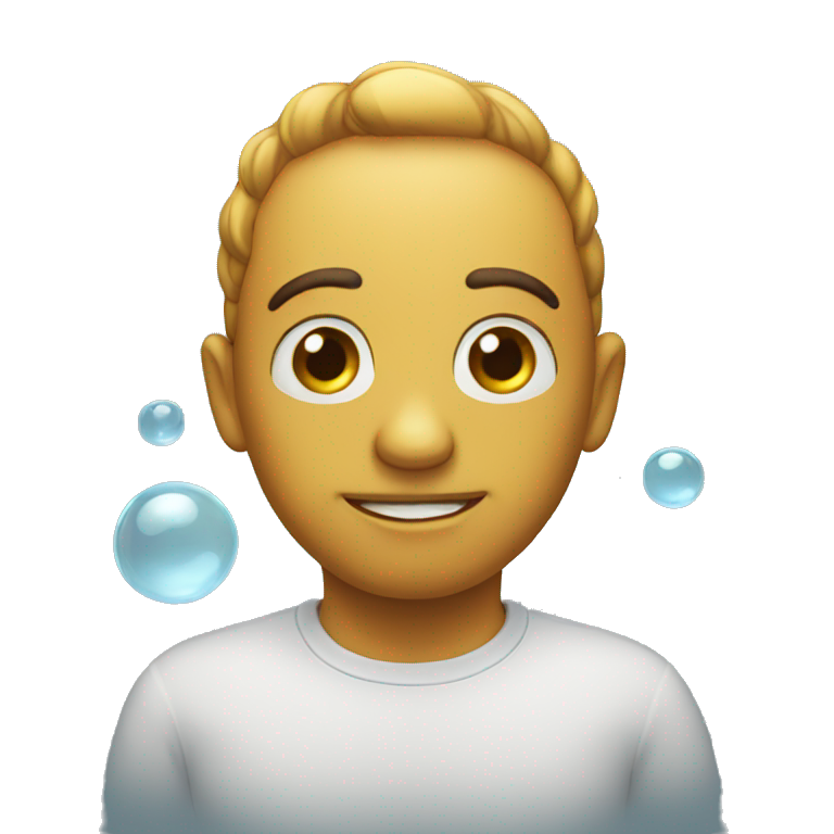 bubble with eyes emoji