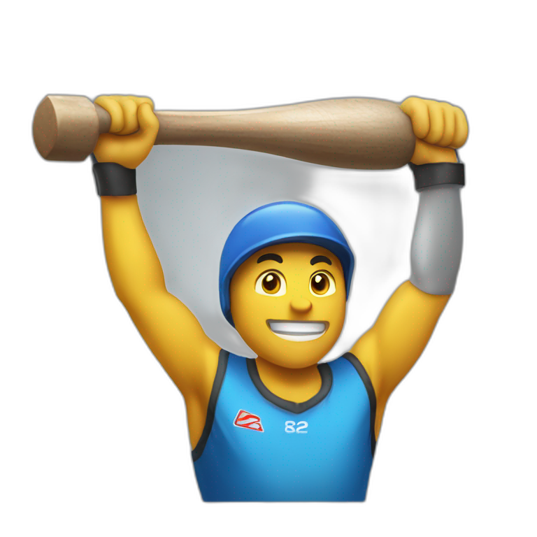 hammer throw athletic emoji