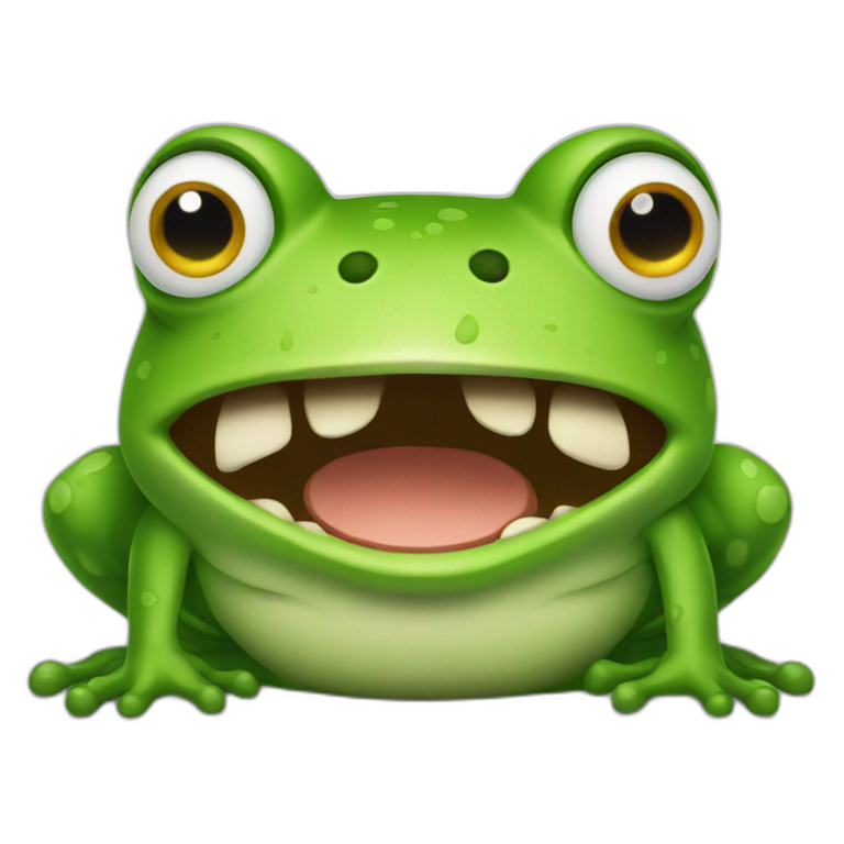 angry frog emoji