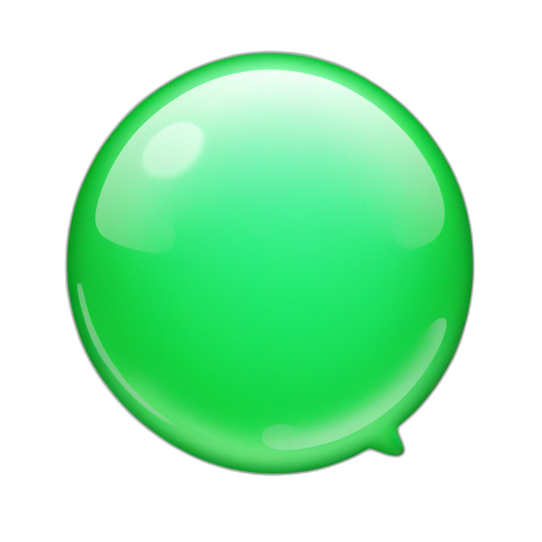 iMessage green bubble emoji