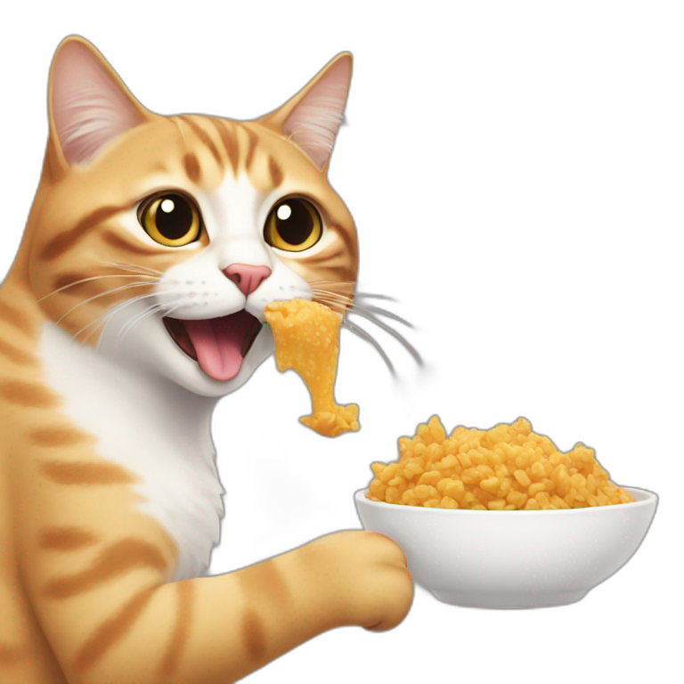 a-bird-eating-cat emoji