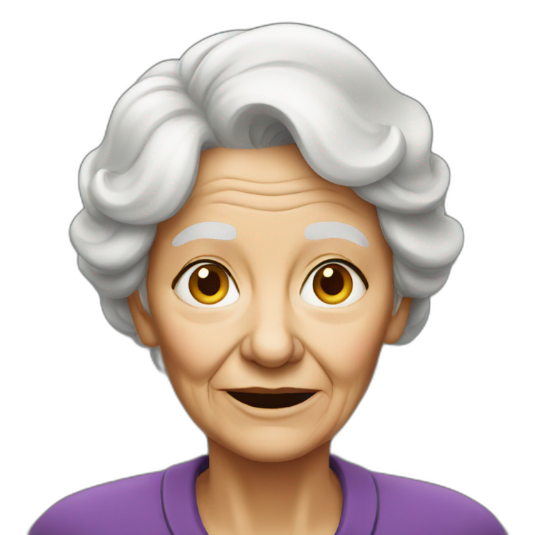 Old woman emoji