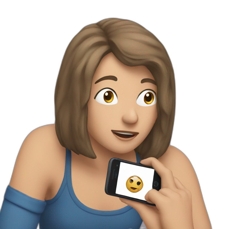 Watching on phone  emoji