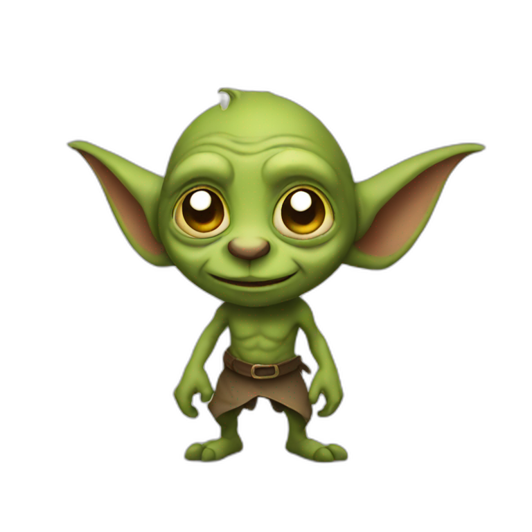 Goblin with long ears emoji