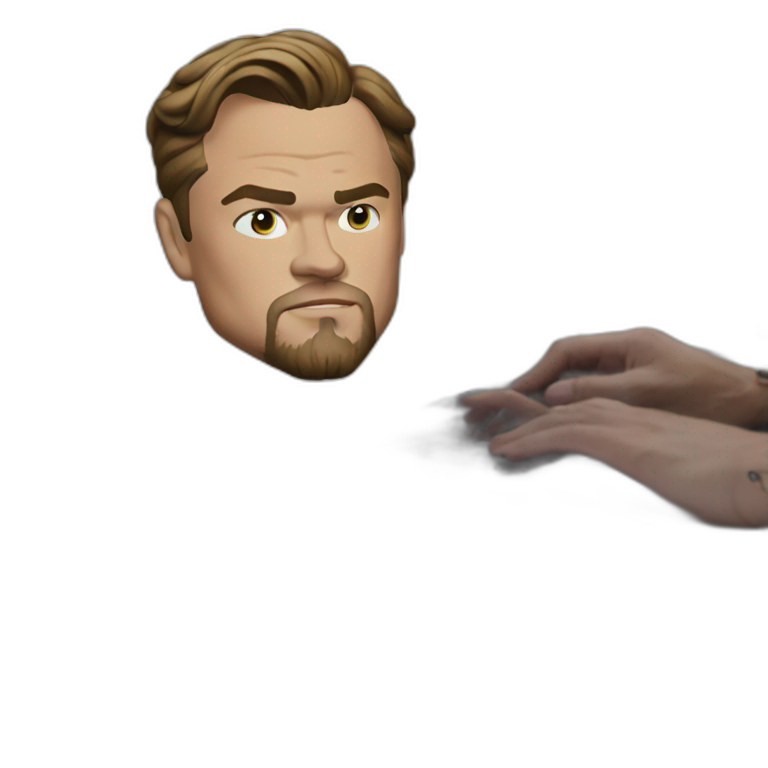 DiCaprio work on MacBook emoji
