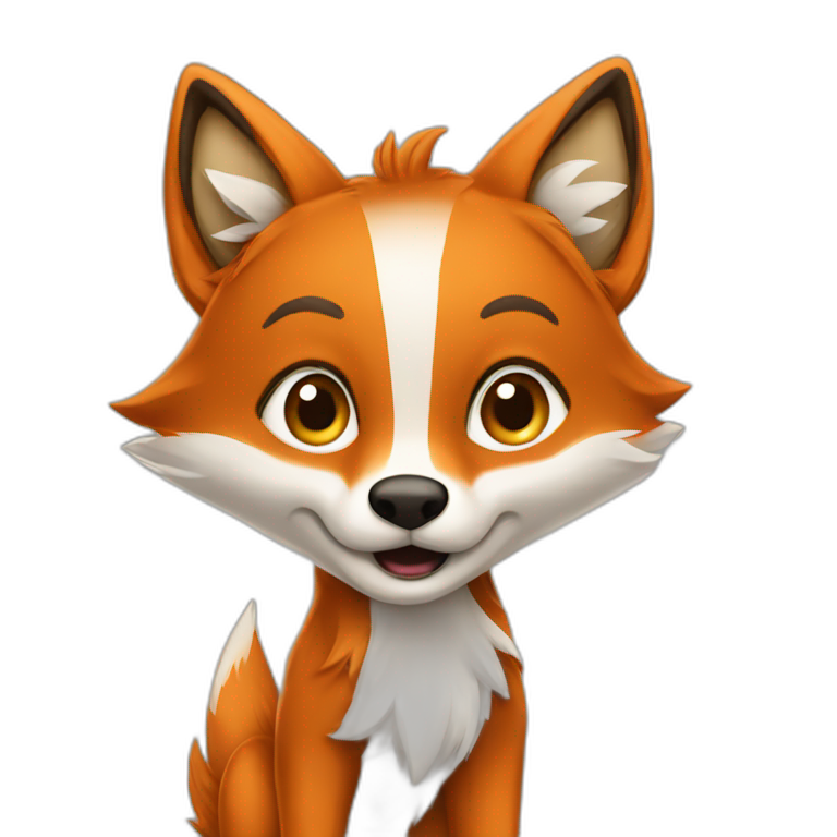 animal fox student university emoji
