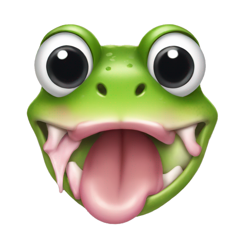 frog tongue emoji