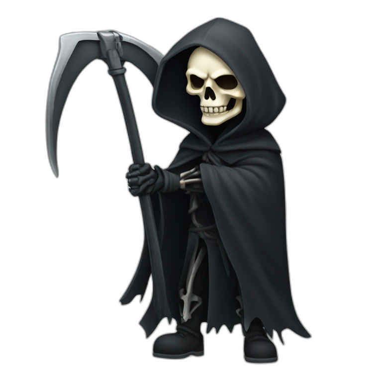 grim reaper scythe and crossbone emoji