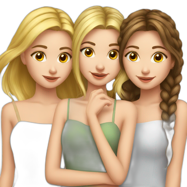 russian-trio-girls-best-friends emoji