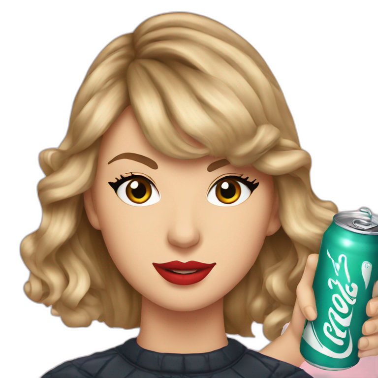 Taylor swift drink soda emoji