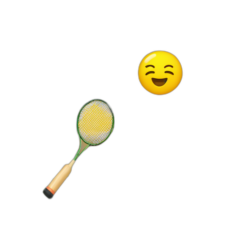 See you tonight badminton court emoji