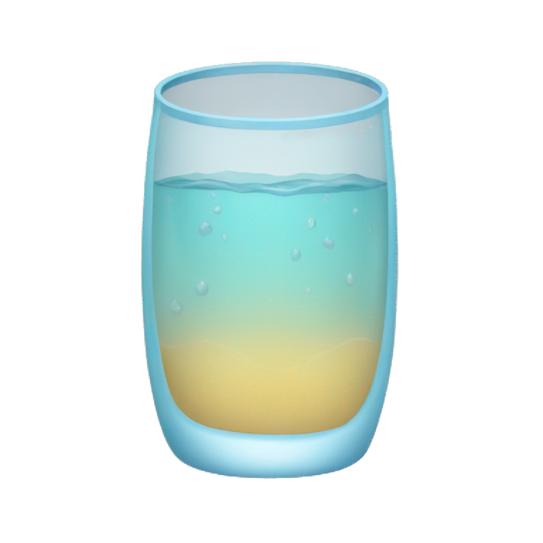 vaso de agua emoji