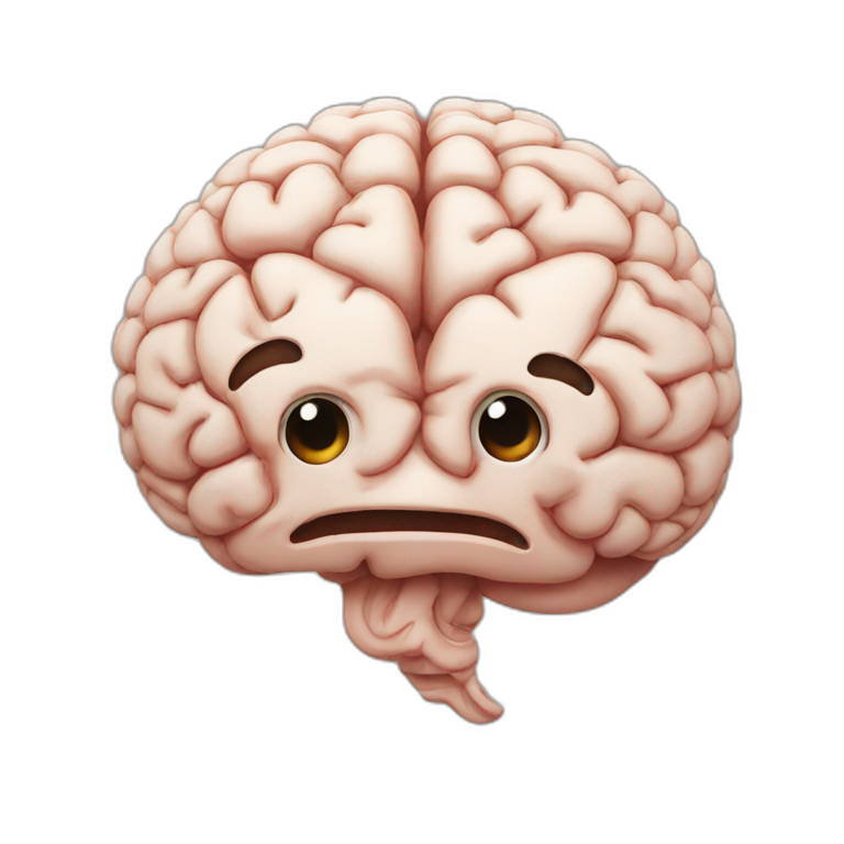 brain happy emoji