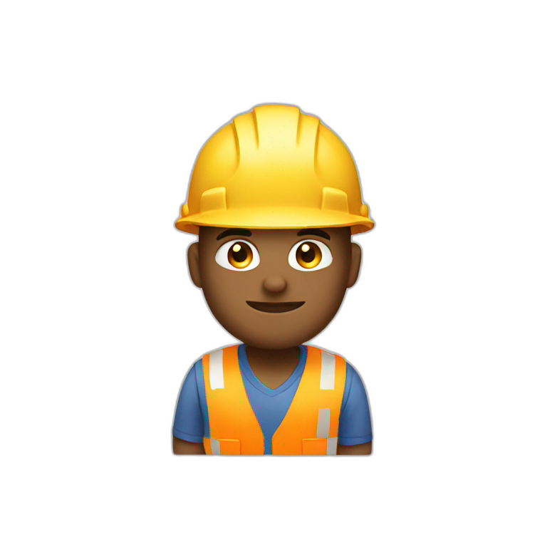 construction worker working emoji