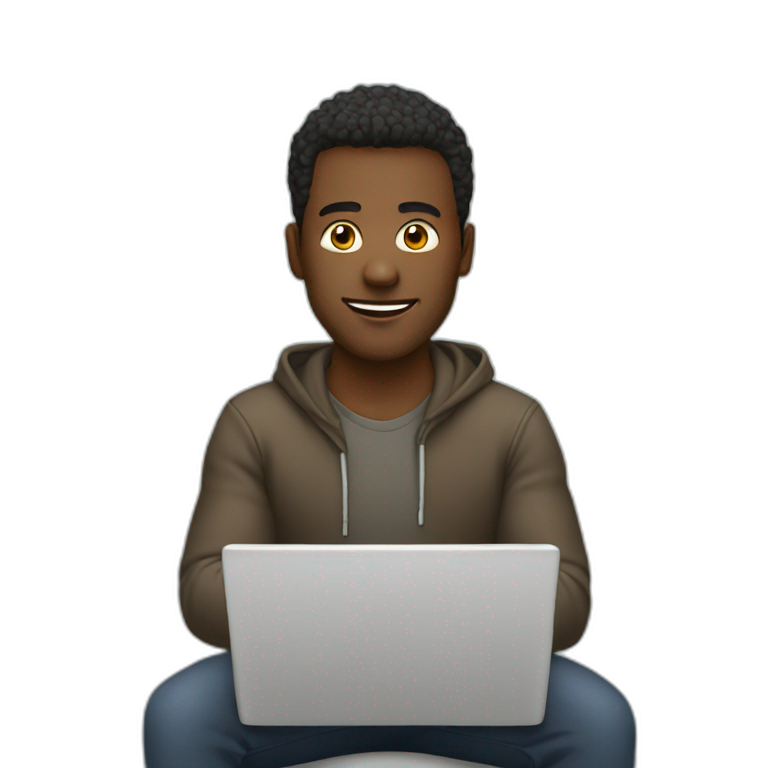 guy-coding-on-laptop emoji