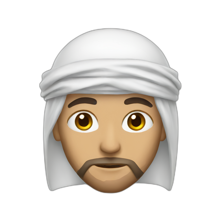 Arab muslim warrior face emoji