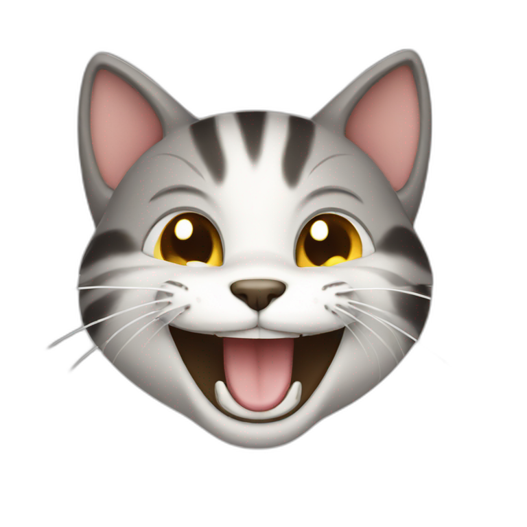 Laughing cat emoji