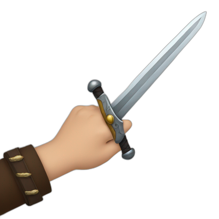 hand-holding-sword emoji