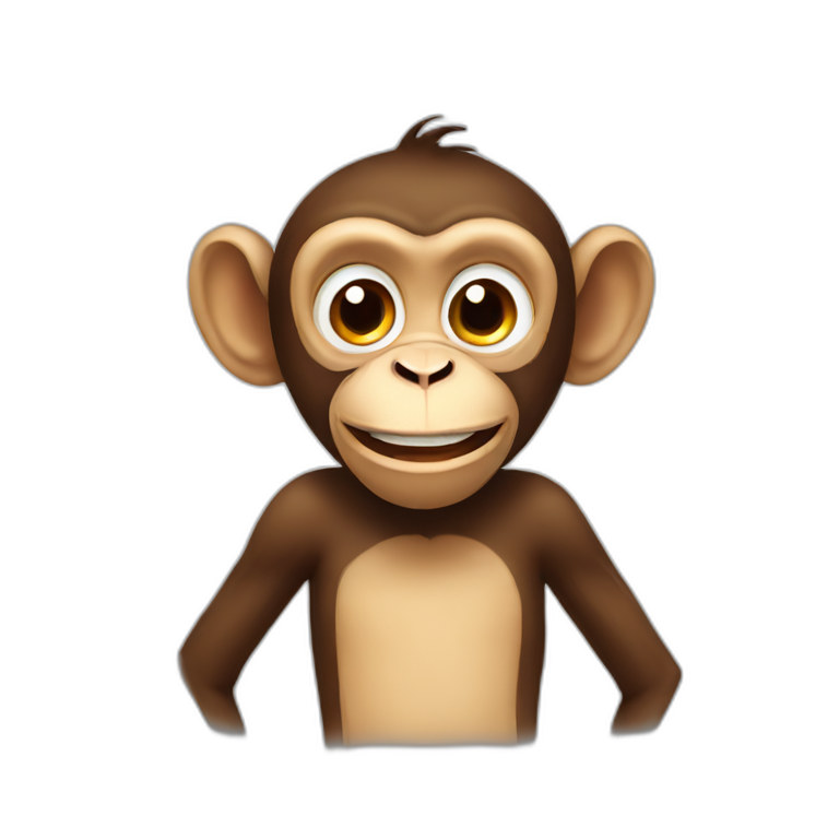 Silly monkey emoji