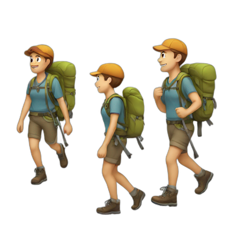 Hiking emoji