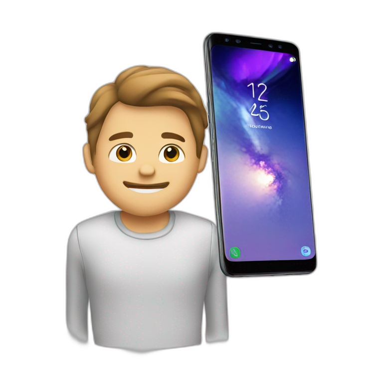 All-display Galaxy smartphone emoji