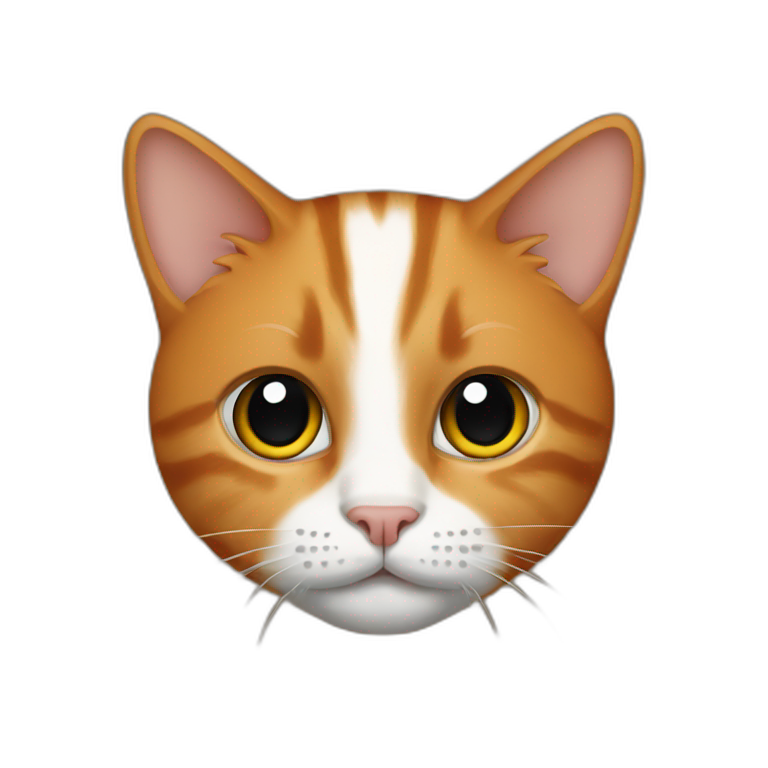 Cat ginger/ black  emoji