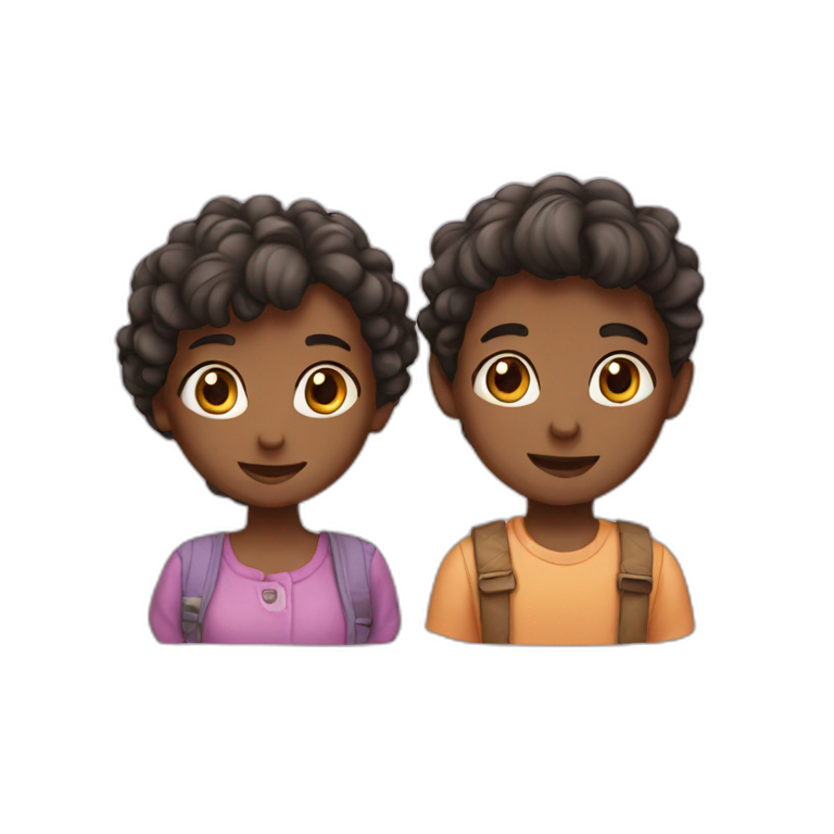 Boy and girl emoji
