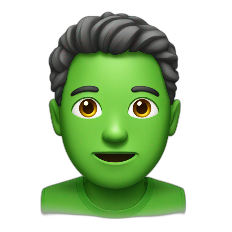 green face emoji emoji