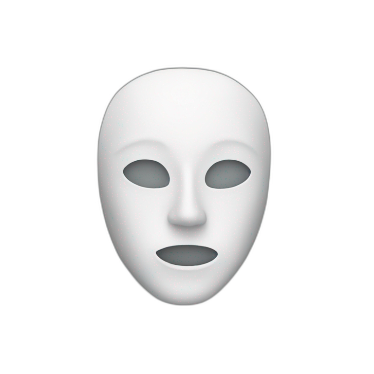blank mask emoji